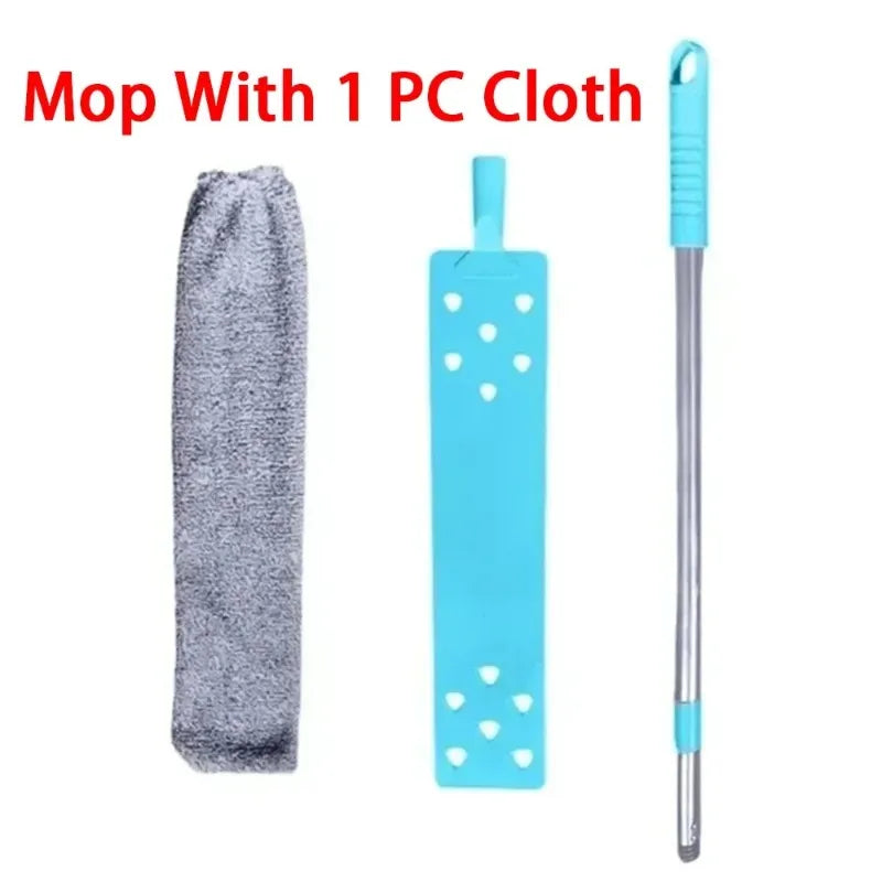 Telescopic Extendable Long Handle Mop with Bendable Head - Flexible Cleaning Duster Brush for Home Pole Dusting And Cleaning