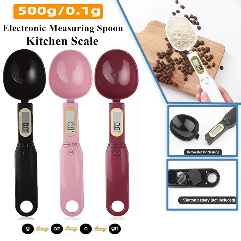 Mini Spoon Digital Kitchen Scale LCD Food Scale 0.1-500g
