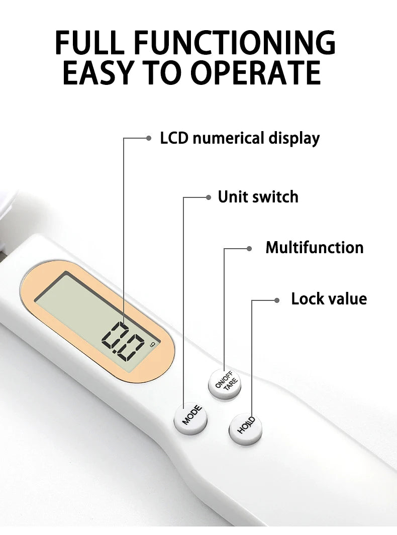 Mini Spoon Digital Kitchen Scale LCD Food Scale 0.1-500g