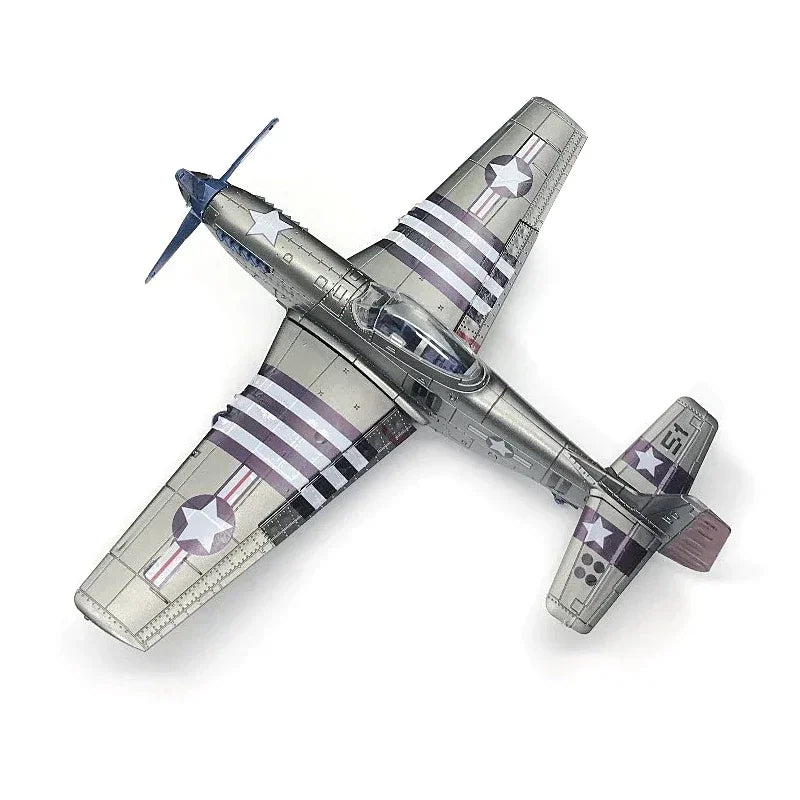 MUSTANG P-51D Fighter 4D Assemble Model American WWII TOY