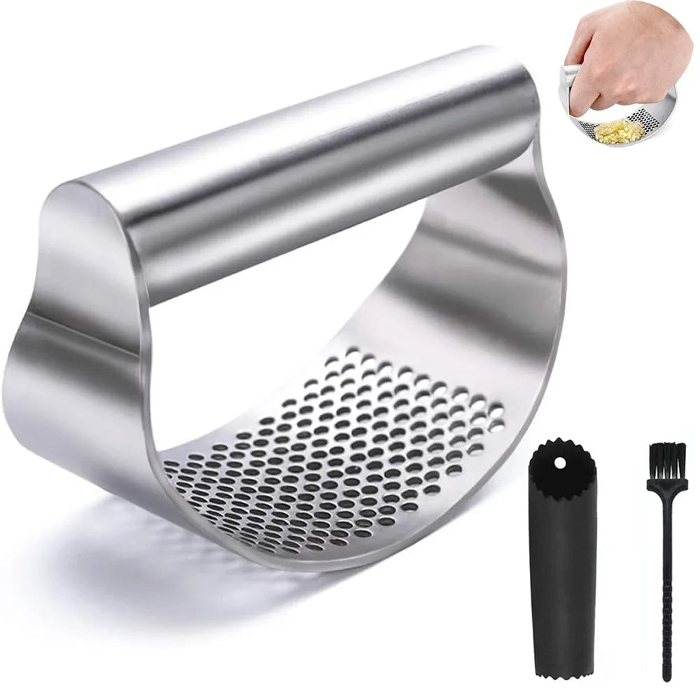 Upgraded Version of304Food Grade Stainless Steel Garlic Press